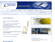 Tablet Screenshot of kontinent-spedition.de